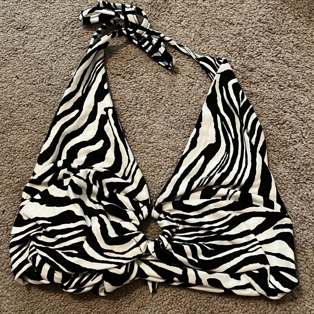 SHEIN zebra crop